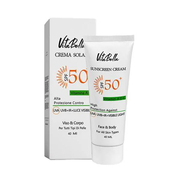کرم ضد افتاب spf50 بی رنگ ویتابلا اصل و اورجینال